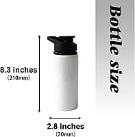 Personalised Gym water bottle, Gym barbell themed sports bottle