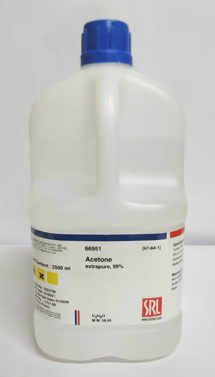 Acetone extrapure, 99% SRL Acetone extrapure, 99% SRL
