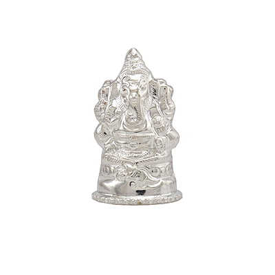 Silver Lord Ganesh Idol, Statue