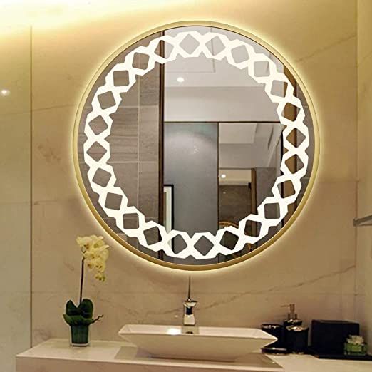 Round LED Touch Sensor Mirror 005