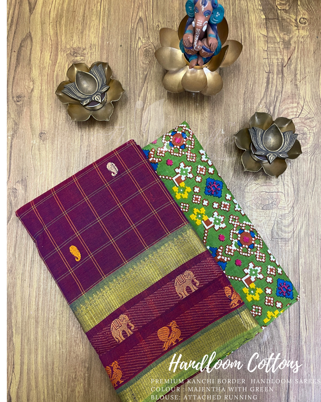 HANDLOOM COTTON SAREE KRSSHCS24033