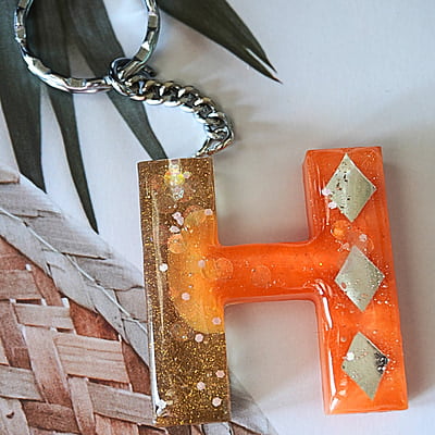 'H' ESPEJO LETTER KEYCHAIN(LKB00038)