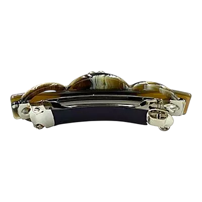 Elegant Flower & Stone Hair Barrette