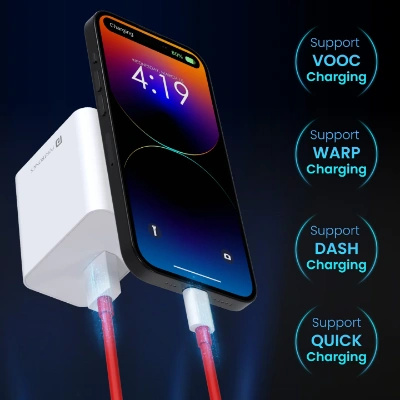 Portronics 35W Adapto 35A USB-A Fast Charging Adaptor with 1M Charging Cable, Support VOOC Charging/WARP Charging/Dash Charging/Quick Charging, Suitable for Oneplus,Samsung,Oppo,Realme,Mi (White) Portronics 35W Adapto 35A USB-A Fast Charging Adaptor with 1M Charging Cable, Support VOOC Charging/WARP Charging/Dash Charging/Quick Charging, Suitable for Oneplus,Samsung,Oppo,Realme,Mi (White)