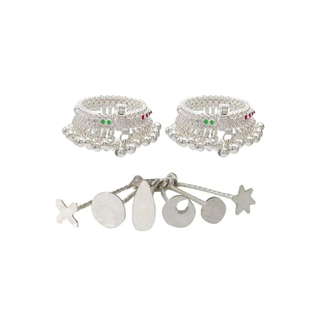 Silver Gift set for Baby (Anklets/kolusu, Bindhi) Silver Gift set for Baby (Anklets/kolusu, Bindhi)