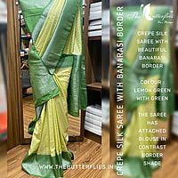 CREPE SILK SAREE MACSBNS22297