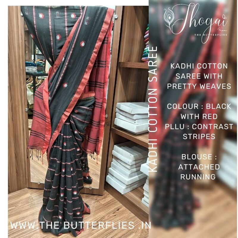 Khadi Cotton Sarees JSHSKHS22487 Khadi Cotton Sarees JSHSKHS22487