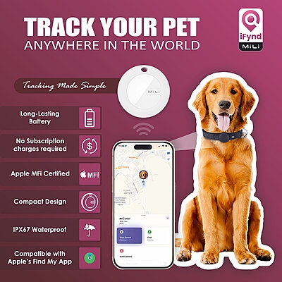 MiTag with Collar (Dogs)- Pet Anti-Loss Device