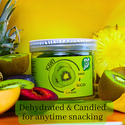 Nuts In a Jar Dried & Candied Kiwi Slice 250 Grams Nuts In a Jar Dried & Candied Kiwi Slice 250 Grams