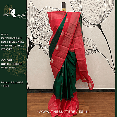 PURE KANCHIVARAM SOFT SILK SAREE SJSSKAN20718