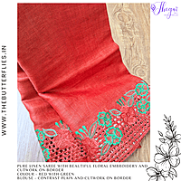PURE LINEN SAREE YBRSLIN23626 PURE LINEN SAREE YBRSLIN23626