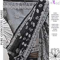 PURE GEORGETTE SILK SAREE MSKSGRS23774
