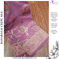 BANARASI CREPE SILK SAREE DCMSBNS24294 BANARASI CREPE SILK SAREE DCMSBNS24294