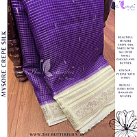 CREPE SILK SAREE NISSCRE24382