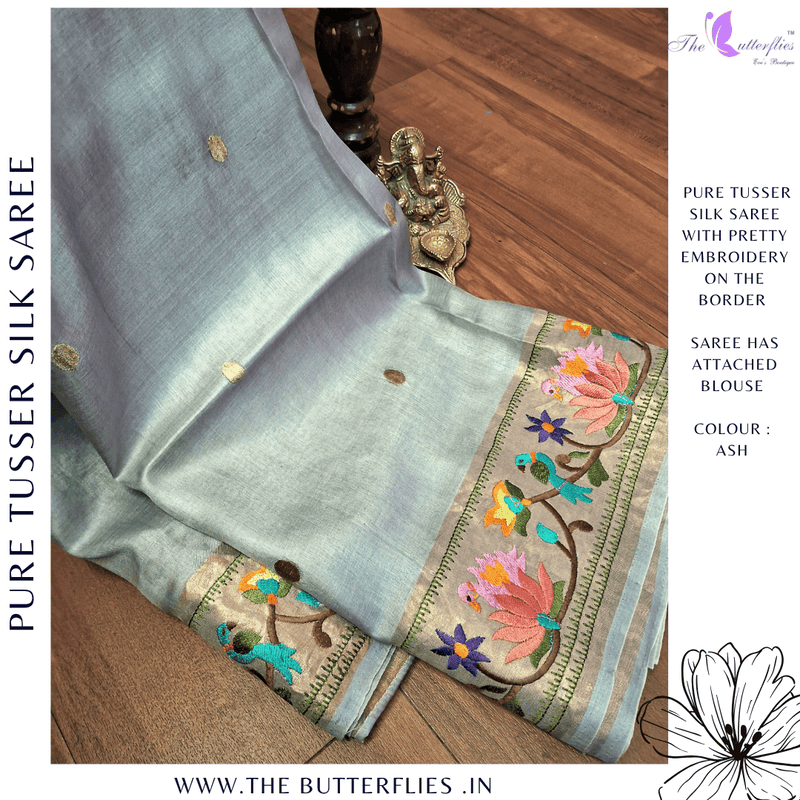 PURE TUSSER SILK SAREE YBRSTSK24415