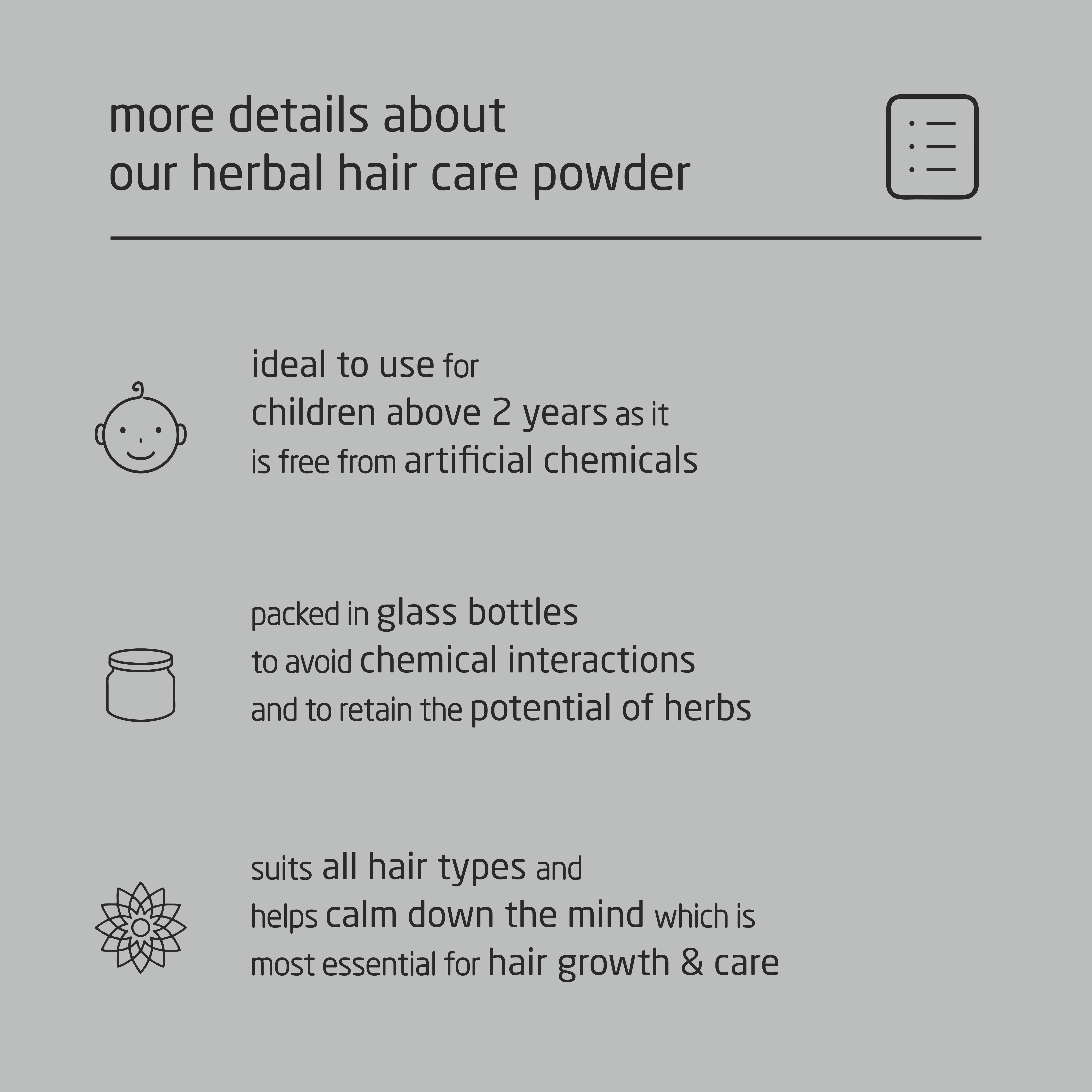 Super Premium Herbal Hair Care Powder - 100g Super Premium Herbal Hair Care Powder - 100g