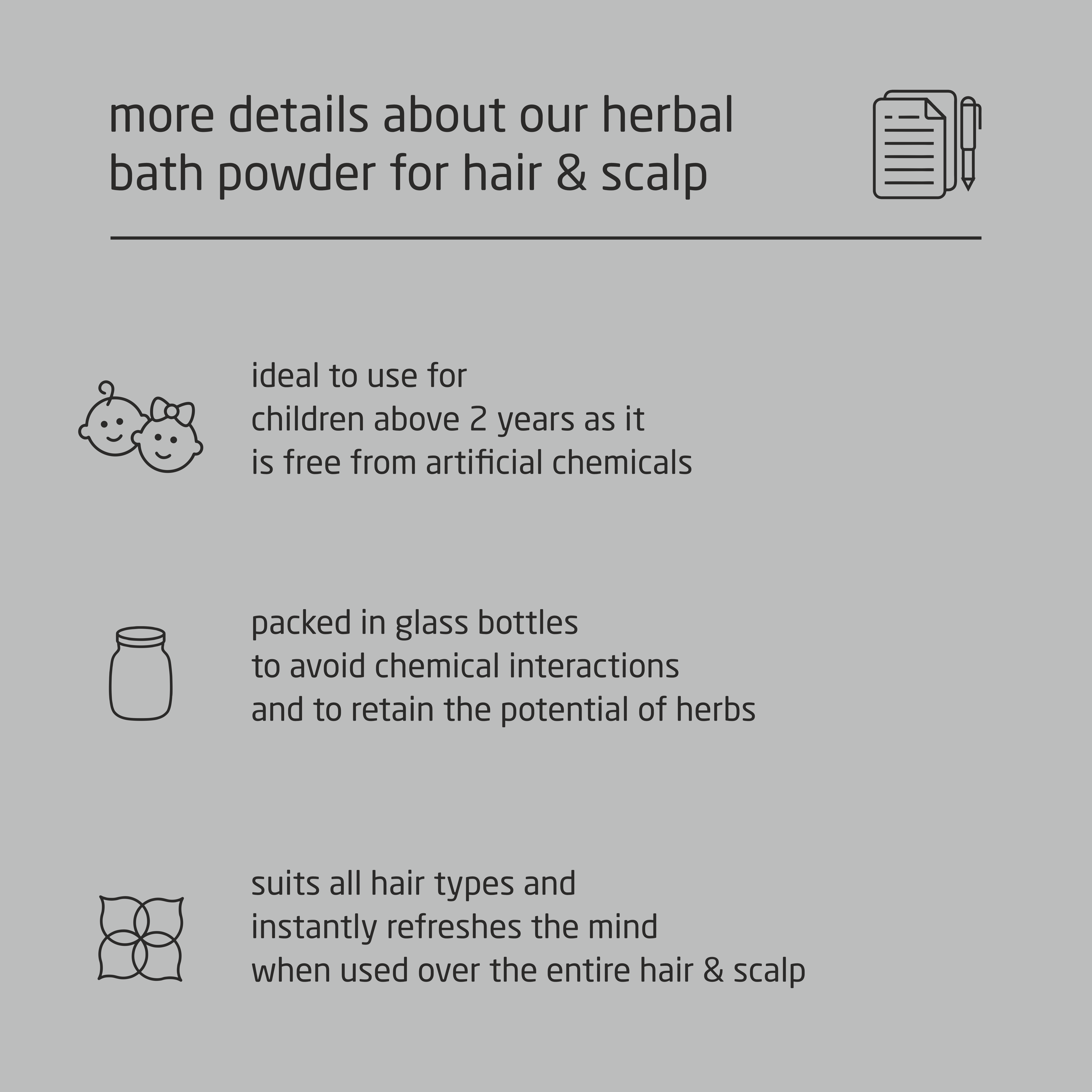 Super Premium Unisex Herbal Bath Powder for Hair & Scalp - 500g Super Premium Unisex Herbal Bath Powder for Hair & Scalp - 500g