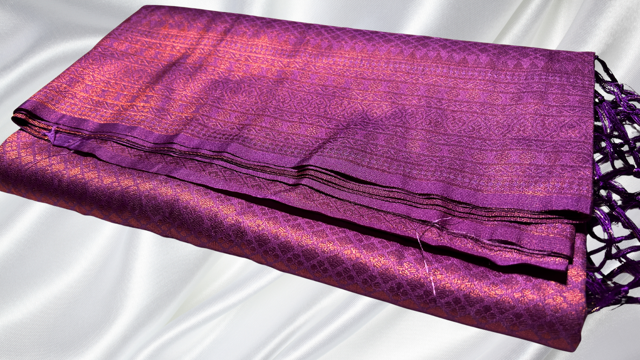 Softy Kubera Single Color Silk Saree - Lavendar