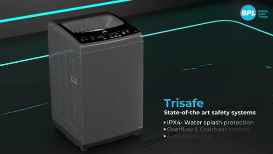 BPL 7 Kg Fully Automatic Top Loading Washing Machine with iClean, Fault Check Display, BTW-7000MXSG Silver Grey
