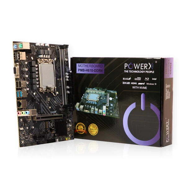Power X Motherboard 610 - 1700 Socket (With wifi & Bt ) Power X Motherboard 610 - 1700 Socket (With wifi & Bt )