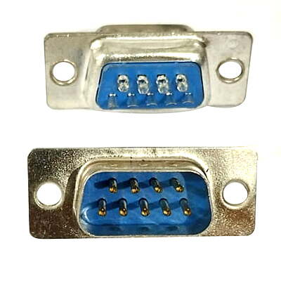 D-SUB Straight PCB Termination Connector with Lock – Standard Crimp Type for Secure Electrical Connections