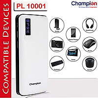 Champion 10000 mAh Power Bank PL-10001 White & Black Champion 10000 mAh Power Bank PL-10001 White & Black