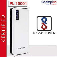 Champion 10000 mAh Power Bank PL-10001 White & Black Champion 10000 mAh Power Bank PL-10001 White & Black