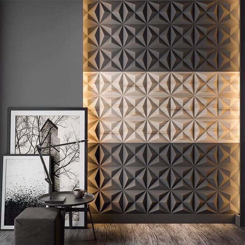 3D HDHMR Wall Panels 3DHWP012 3D HDHMR Wall Panels 3DHWP012