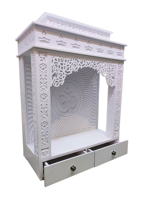 3D Corian Om Mandir With Pillar 3D Corian Om Mandir With Pillar