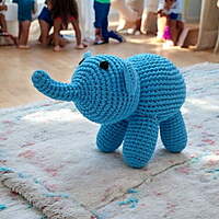Crochet Single Colour Elephant Crochet Single Colour Elephant