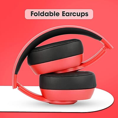 ZEBRONICS Zeb-DUKE1 Wireless Bluetooth 5.0 Over Ear Headphone with Voice Assistant, AUX Port, Call Function, 34Hrs* Battery Backup, Dual Pairing, Media & Volume Control with mic