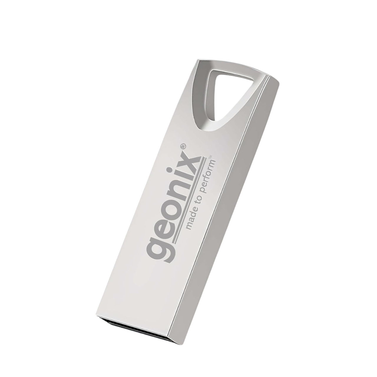 Geonix 64GB USB 2.0 Pendrive ,Keyring Design, Silver-GXPD64GB Geonix 64GB USB 2.0 Pendrive ,Keyring Design, Silver-GXPD64GB
