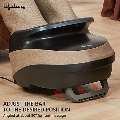 Lifelong Air Pressure Foot & Leg Massager Machine 14 Compression Air Bags,6 Foot Rollers & 3 Massage Modes Lifelong Air Pressure Foot & Leg Massager Machine 14 Compression Air Bags,6 Foot Rollers & 3 Massage Modes