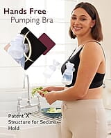 Hands-Free Pumping & Nursing Bra - Adjustable, Supportive, and Comfortable Maternity Wear for Breastfeeding Moms