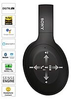 Sony WH-H910N Over-Ear Wireless Bluetooth Headset with Mic (Black) Sony WH-H910N Over-Ear Wireless Bluetooth Headset with Mic (Black)