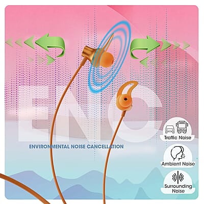 ZEBRONICS Yoga 9 with 45 Hours Backup, Bluetooth v5.2 Wireless Neckband, ENC Calling, Gaming Mode (Upto 50ms), Voice Assistant, Dual Pairing, Splash Proof and Type C