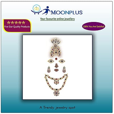 God Ornament Amman Face/Mugam with Naga Crown/Kireedom and Double Attigai/Necklace God Ornament Amman Face/Mugam with Naga Crown/Kireedom and Double Attigai/Necklace