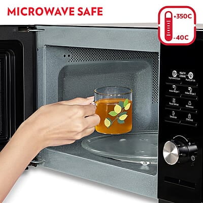 Borosil Vision Green Leaves Tea n Coffee Classic Mug Set of 6 Pcs 190 ml | Borosillicate Glass, Microwave Safe, Scratch Resistance, Lightweight | for Chai, Green Tea, Milk | Transparent Borosil Vision Green Leaves Tea n Coffee Classic Mug Set of 6 Pcs 190 ml | Borosillicate Glass, Microwave Safe, Scratch Resistance, Lightweight | for Chai, Green Tea, Milk | Transparent