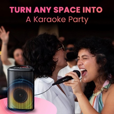 Portronics Dash 8 60W Bluetooth Party Speaker with Bass Boost Technology Portronics Dash 8 60W Bluetooth Party Speaker with Bass Boost Technology