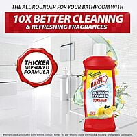 Harpic 1 Litre - Lemon, Bathroom Cleaner Liquid |