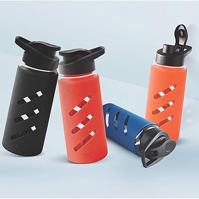 Treo By Milton Proteger 500 Borosilicate Glass Bottle With Silicon Protector, 535 ml