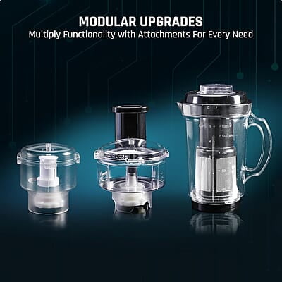 Wonderchef Nutri Blend Smart 3 Jar Automatic Mixer Grinder with Dual Pulse Function 22000 RPM 500 W