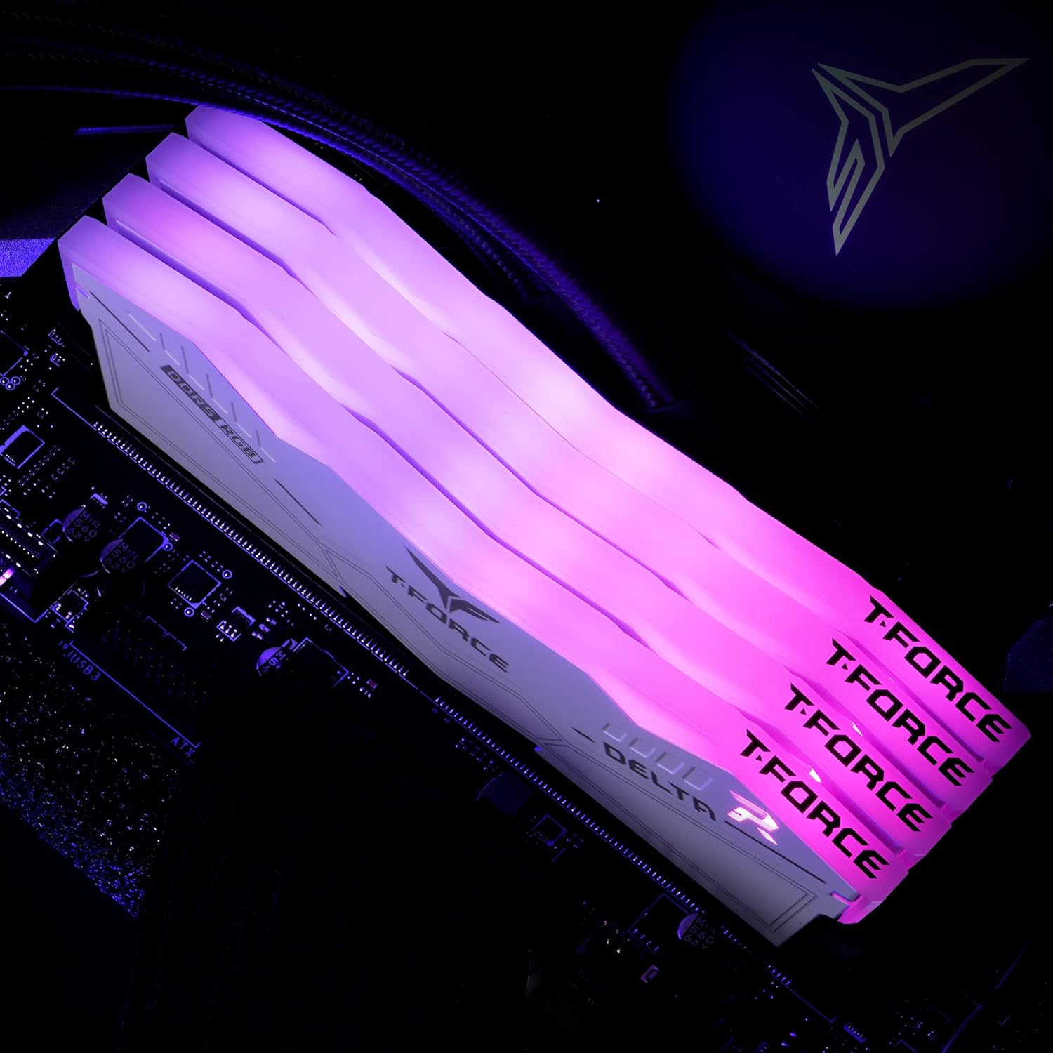 TeamGroup T-Force Delta RGB DDR5 RAM Kit, Desktop Gaming Memory, Metal Heatsink, ARGB Sync, ECC, XMP 3.0/EXPO, For Intel/AMD CPU, High Performance Low Latency TeamGroup T-Force Delta RGB DDR5 RAM Kit, Desktop Gaming Memory, Metal Heatsink, ARGB Sync, ECC, XMP 3.0/EXPO, For Intel/AMD CPU, High Performance Low Latency