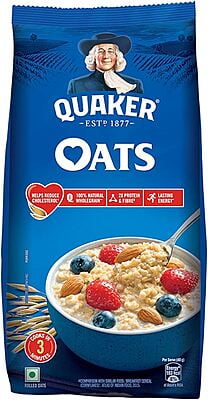Quaker Oats Breakfast Cereal - Rich In Protein, Dietary Fibre, Nutritious, Easy To Cook, 1 Kg Pouch