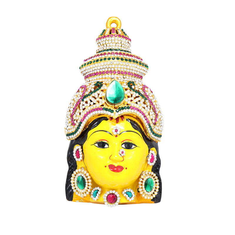 God Ornament Goddess Varalakshmi Stone Face/Mugam