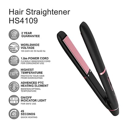 Havells HS4109 Floating Ceramic Plates Hair Straightener; with Advance PTC Heating Element