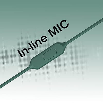 Zebronics Zeb-BRO PRO in Ear Wired Stereo Earphones with Mic, 3.5mm Audio Input Jack, 10mm Drivers, in-Line Mic, 1.2 Metre Cable