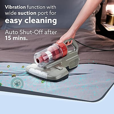 AGARO Grand Bed Vacuum Cleaner, Cyclonic Technology for Dust Collection 12kPa Suction Power