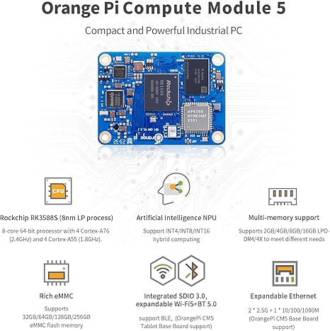 OrangePi CM5 4GB RAM 32GB EMMC OrangePi CM5 4GB RAM 32GB EMMC
