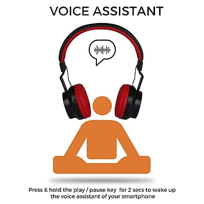 Zebronics-Bang over the ear headphones with Foldable Design and Bluetooth v5.0 headphones, Providing up to 20h* Playback